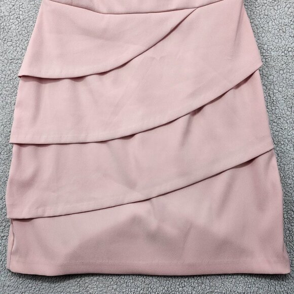 Connected Apparel Dress Womens 10 Double Layer Lace Dress Sleeveless Rear Zip - Picture 3 of 12